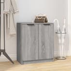 vidaXL Schoenenkast 59x35x70 cm bewerkt hout grijs sonoma, Verzenden, Nieuw