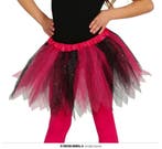 Glitter Tutu Roze/Zwart Kind, Kleding | Dames, Carnavalskleding en Feestkleding, Ophalen of Verzenden, Nieuw