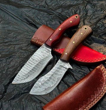 Keukenmes - Japanse chef. Handgemaakt keukenmes. Damascus