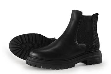 S.oliver Chelsea boots in maat 38 Zwart, Verzenden, Zwart, Overige typen, Zo goed als nieuw