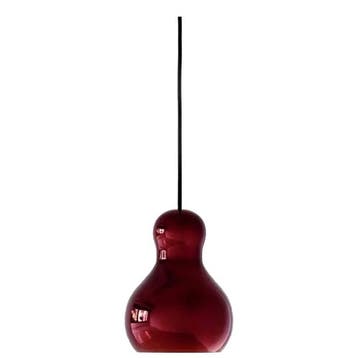 Fritz Hansen Hanglamp Calabash (rood, P2), Huis en Inrichting, Lampen | Hanglampen, Ophalen of Verzenden, Gebruikt, Metaal