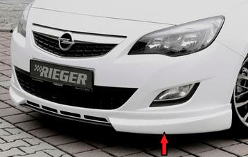 Rieger frontspoiler | Astra J: 11.08-09.12 (tot Facelift) -, Verzenden, Nieuw, Opel