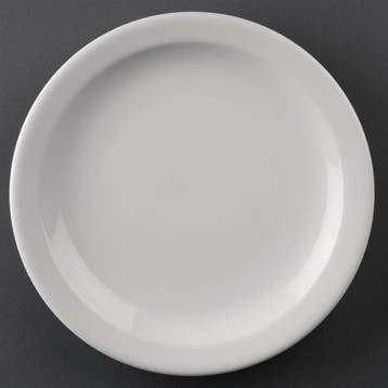 Athena borden met smalle rand | 16,5cm | 12 stuks, Verzenden