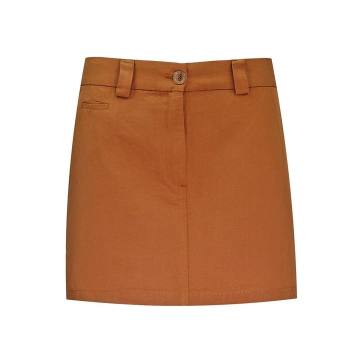 Ottodame • korte bruine rok • 34, Kleding | Dames, Rokken, Bruin, Nieuw, Maat 34 (XS) of kleiner, Verzenden