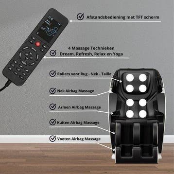 NRG Wellness Massagestoel Deluxe, Nieuw