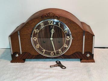 Pendule - Art Deco - Coromandel, Eik - 1930-1940, Antiek en Kunst