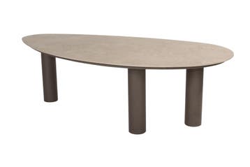 4 Seasons Arizona organische tuintafel  240x120 cm. -, Tuin en Terras, Tuintafels, Verzenden, Nieuw, Rond, Rvs