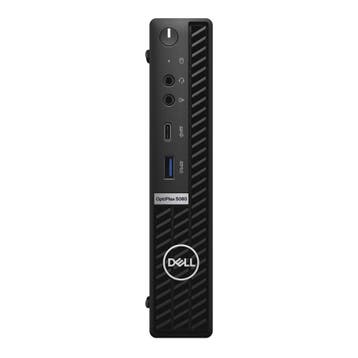 Refurbished Dell Optiplex 5080 Micro met 2jr garantie, Intel® Core™ i5-10500T Processor 2.3GHz (12M Cache, tot 3.8GHz), 256GB