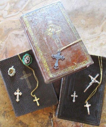 Antique Prayer Books, Crucifix Collection - 1840