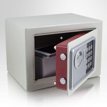 Elektronische Minikluis - Lichtgrijs - Incl. wandmontage, Huis en Inrichting, Kasten | Lockerkasten, Verzenden, Nieuw