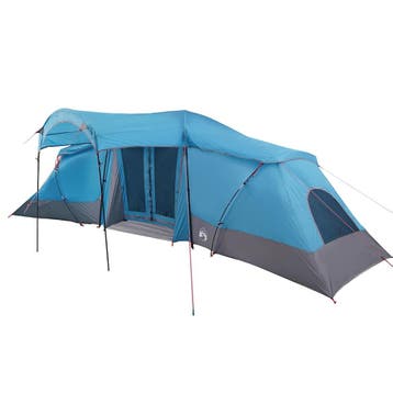 vidaXL Gezinstent met dak Blauw en Grijs 721 x 335 x 212 cm, Verzenden, Nieuw, Tot en met 2
