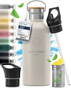 Waterfles Bemaxx Aktive Flask 530 ml wit ecru, Ophalen of Verzenden, Nieuw