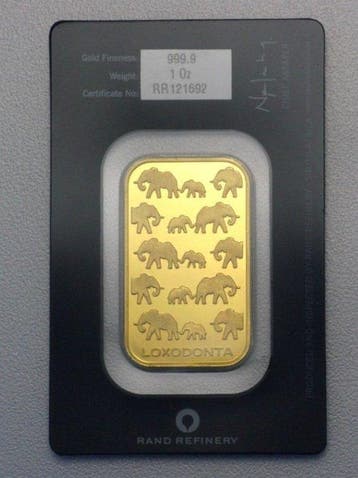 1 Troy Ounce - Goud - Rand Refiner - Elefanten
