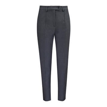 Pinko • grijze pantalon Tridente • 36 (IT42), Pinko, Verzenden, Nieuw, Maat 36 (S)