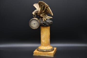 Beeld, Baromètre holostérique A. Fisch Bruxelles – Aigle en, Antiek en Kunst