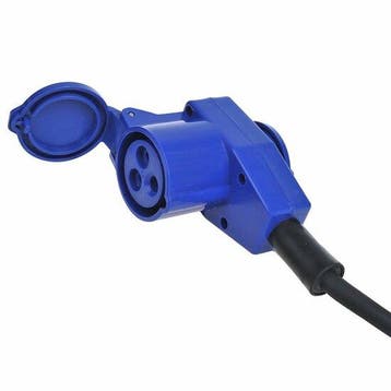 CEE extension cable 10M with angled counter plug + Schuko..., Verzenden, Nieuw