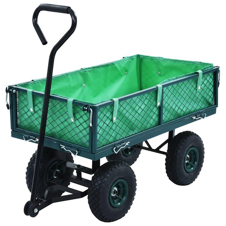 vidaXL Tuinwagen 250 kg groen, Doe-het-zelf en Verbouw, Gereedschap | Overige machines, Nieuw, Verzenden