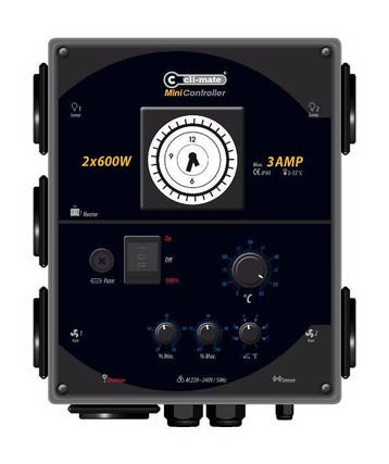 Cli-Mate Mini-Controller 3A 2x600W, Verzenden, Nieuw