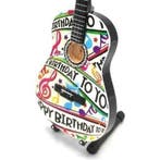 Miniatuur gitaar Happy Birthday, Ophalen of Verzenden, Nieuw, Pop, Beeldje of Miniatuur