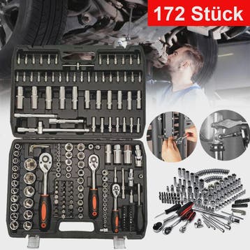 172-delige Ratel Socket Sleutel Set: Complete Gereedschapski, Verzenden, Nieuw