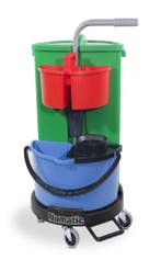 NCR1 Carrousel Werkwagen, 1x 4L emmer, 1x 14L mop emmer, Verzenden, Nieuw