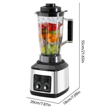 3-in-1 Blender 9500W – Smoothie Maker met 3 Bekers, Verzenden, Nieuw