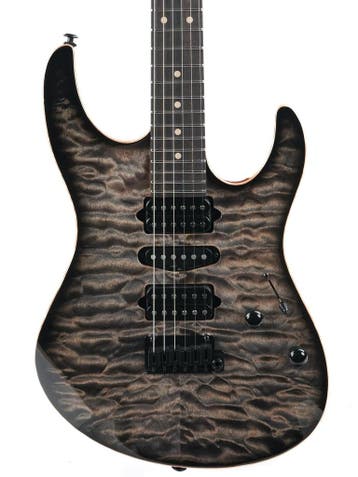 Suhr Modern Custom Faded Trans Charcoal Burst (Instrument), Ophalen of Verzenden, Nieuw, Solid body