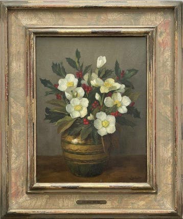 Gerrit David Labots (1869 - 1959) - Kerstrozen en hulst