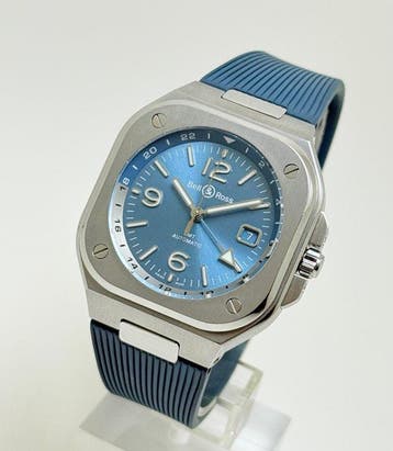 Bell & Ross - BR-05 GMT Sky Blue - BR05G-PB-ST/SRB - Heren -, Nieuw