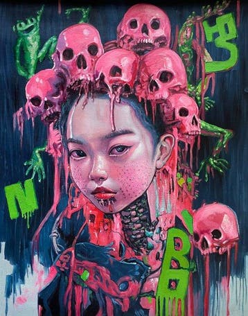 Vera Kora (XX-XXI) - Lettere fluo e sangue rosa