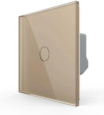 Livolo Touch LED Dimmer – Goud | Design Schakelaar, Doe-het-zelf en Verbouw, Ophalen of Verzenden, Nieuw, Schakelaar