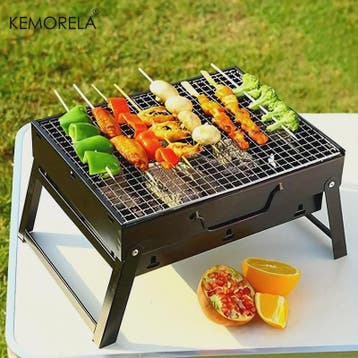 Draagbare Mini BBQ Koolgrill - Compact & Opvouwbaar voor Bui, Tuin en Terras, Buitenkeukens, Verzenden, Nieuw