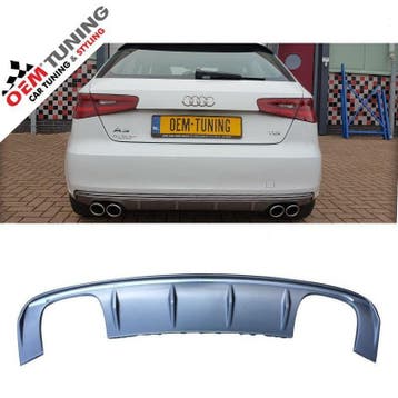 S3 8v diffuser | sportback &amp; hatchback | 2012-2015 |, Nieuw, Achter, Bumper, Audi