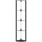 LED Staande Lamp Met Glazen Plank Staande Lamp Met 3 Helderh, Verzenden, Nieuw