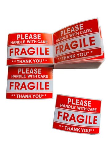 10x Sticker FRAGILE (Stickers), Ophalen of Verzenden, Nieuw, Meerdere stickers