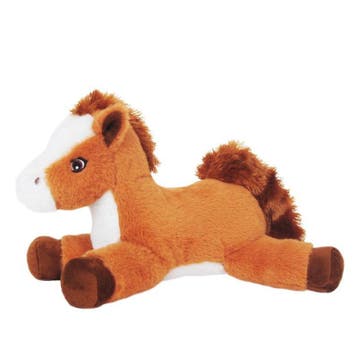 Sandy knuffel paard - pluche - lichtbruin - 30 cm, Verzenden, Nieuw