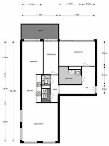 Te Huur 3 Kamer Appartement Melissekade In Utrecht, Huizen en Kamers, Huizen te huur, Utrecht-stad, Direct bij eigenaar, Appartement