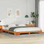 vidaXL Bedframe Bruin 180 x 210 cm Massief grenenhout, Huis en Inrichting, Slaapkamer | Bedden, Verzenden, Nieuw, Bruin, Hout