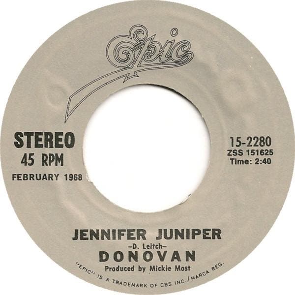 Donovan - Jennifer Juniper / Hurdy Gurdy Man, Cd's en Dvd's, Vinyl | Pop, Gebruikt, Ophalen of Verzenden