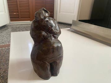 Marianne Stein Besson (1938) - Buste, Couple - 26 cm - Brons