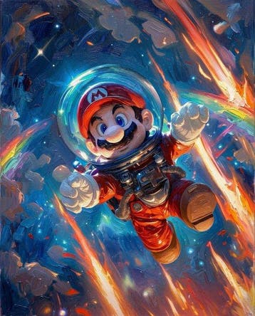 Naro - Canvas [L] - Marios Cosmic Odyssey, Nieuw