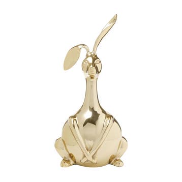 *WOONWINKEL* Goud Konijn Beeld 37 Cm, Verzenden, Nieuw