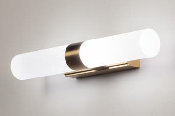 Rietveld Wandlampen - Wit, Goud - Glas, Metaal, Verzenden, Nieuw