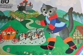 Puzzel de Gelaarsde kat (80 stukjes), Verzenden, Nieuw