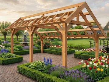 Veiling - Traditionele Douglas kapschuur 1260x360x325 cm, Nieuw