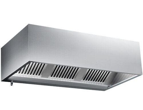 GGM Gastro | Afzuigkap doosmodel - 1600mm - met | KLP1614, Witgoed en Apparatuur, Afzuigkappen, Inbouw, Motor, Nieuw, Onderbouw afzuigkap