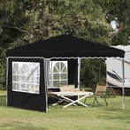 vidaXL Pop-up partytent 288 x 288 x 245 cm Zwart Oxford Stof, Verzenden, Nieuw, Partytent