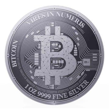 Niue. 2 Dollars 2023 1oz Niue $2 NZD Bitcoin Silver Coin BU