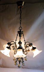 Hangende plafondlamp - Italië eerste helft van de 20e eeuw -