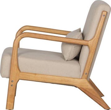 WOOOD Mark Fauteuil - Geweven Stof/Rubberhout, Huis en Inrichting, Verzenden, Nieuw